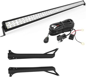 Ledkingdomus 300W 52 Light Bar For Jeep Wrangler