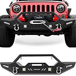 oEdRo Front Bumper Jeep Wrangler JK & Rock Crawler With Winch Plate