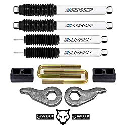 Wulf 1-3″ Front 2″ Rear Leveling Lift Kit with Pro Comp Shocks