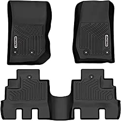 oEdRo Jeep Wrangler Floor Mat Liners– Minimizes Fluid Movement