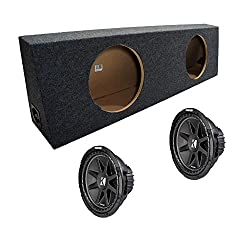 ASC High Quality Dual 12-Inch Box Regular Cab Truck Subwoofer with 600 Watts Peak