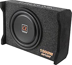  Alphasonik High Quality AS12DF 12 Inch 1500 Watts Max Slim Thin Loaded Subwoofer