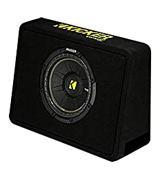 Kicker 10 Inch 600 Watt Max Power 4 Ohm Vented Thin Profile Subwoofer Enclosure