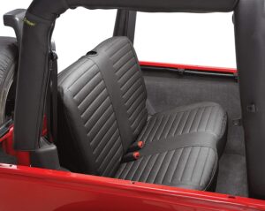 Bestop 2922115 Black Denim Seat Cover for Rear Bench Seat